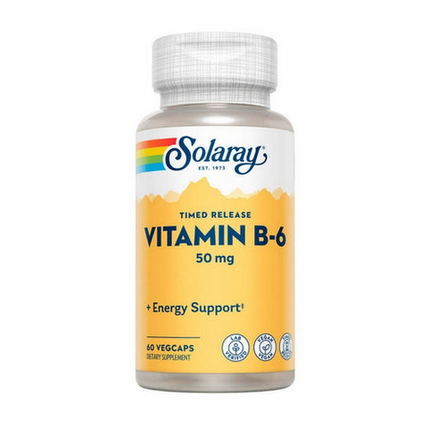Solaray, Vitamin B-6, 50 mg, 60 Caps