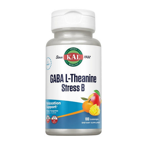 Kal, GABA L-Theanine Stress B, 100 Lozenges
