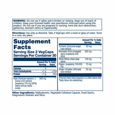Solaray, Ibuactin Extra-Strength, 60 Caps