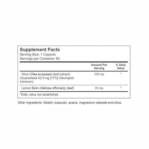 Solaray, Olive Leaf Extract, 250 mg, 60 Caps