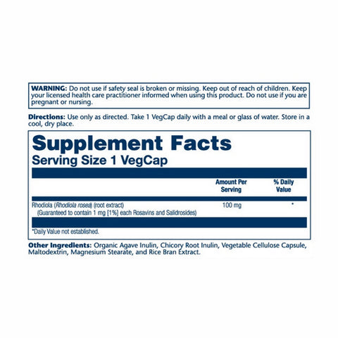 Solaray, Rhodiola Root Extract, 100 mg, 30 Caps