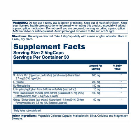 Solaray, St. John's Wort Formula, 60 Caps