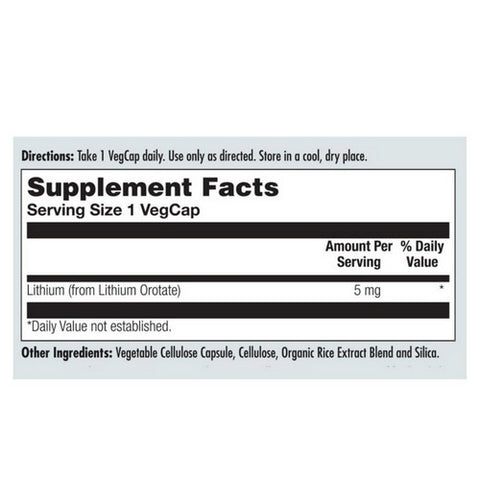 Kal, Lithium Orotate, 5 mg, 60 Caps