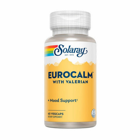 Solaray, EuroCalm Valerian Special Formula, 60 Caps