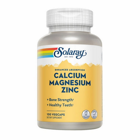 Solaray, Calcium Magnesium Zinc, 100 Caps