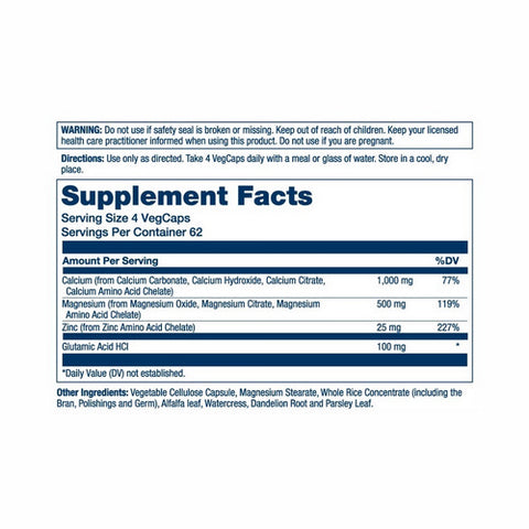 Solaray, Calcium Magnesium Zinc, 250 Caps