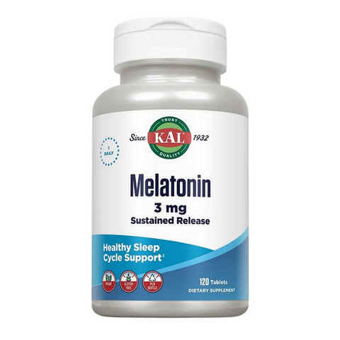 Kal, Melatonin, 3 mg, 120 Tabs