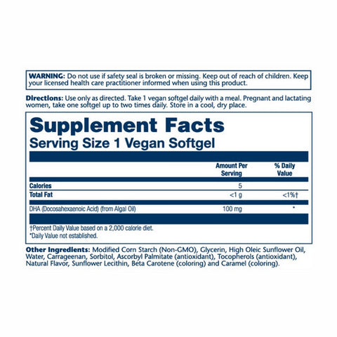 Solaray, DHA, 100 mg, 60 Softgels