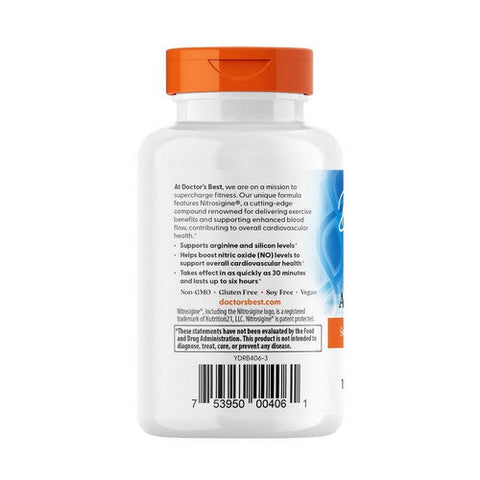 Doctors Best, Fast Acting Arginine Complex, 1500 Mg, 60 Tablets Doctors Best