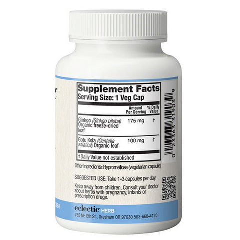Eclectic Herb, Ginkgo Gotu Kola, 90 Caps