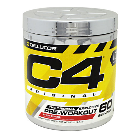 Cellucor, C4 Pre-Workout, Fruit Punch 12.7 oz, 60 servings