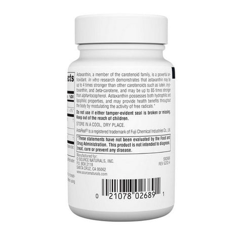 Source Naturals, Astaxanthin, 12 mg, 60 Sofgel