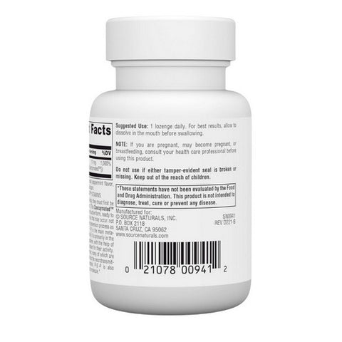 Source Naturals, Coenzymated B-6 Sublingual, 25 mg, 60 Tabs