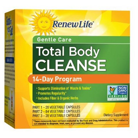 Renew Life, 14-Day Total Body Cleanse, 3-PT KIT Packs