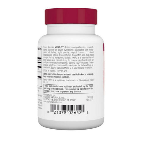 Source Naturals, Meno - 7, 60 Veg Caps