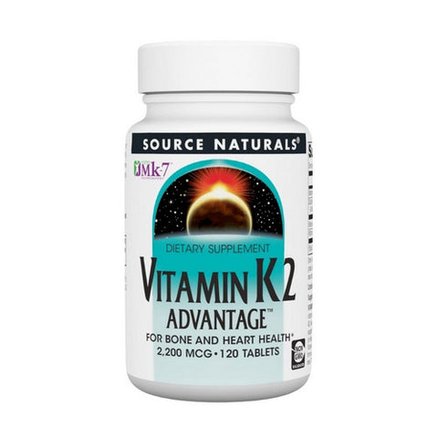Source Naturals, Vitamin K-2 Advantage, 2200 mcg, 120 Tabs