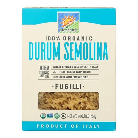 Bionaturae, Organic Durum Semolina Fusilli Pasta, 16 Oz