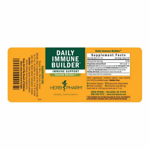 Herb Pharm, Daily Immune Builder, 2 Oz