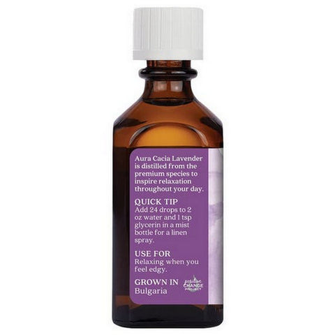 Aura Cacia, Essential Oil Lavender, (lavendula augustifolia) 2 Fl Oz