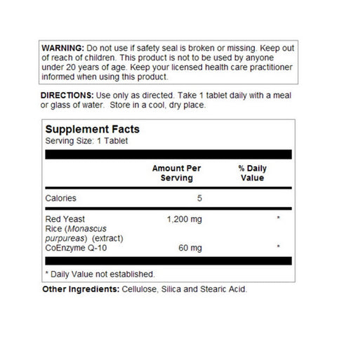Kal, Red Yeast Rice CoQ10, 30 Tabs