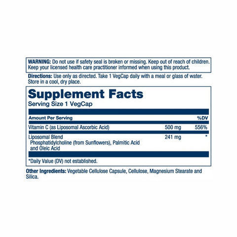 Solaray, Liposomal Vitamin C, 500 mg, 100 Veg Caps