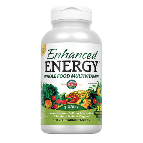 Kal, Enhanced Energy Iron Free, 180 Tabs