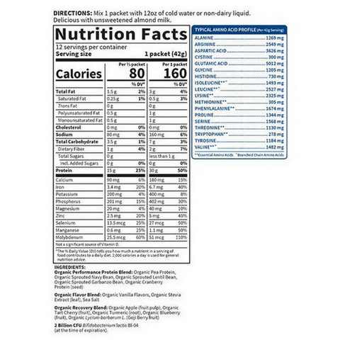 Garden of Life, Sport Organic Plant-Based Protein Vanilla, Vanilla 28.4 Oz