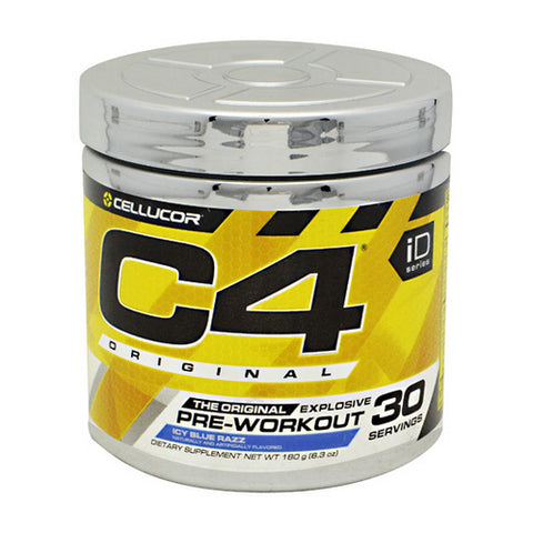Cellucor, C4 Pre-Workout Explosive Energy, Icy Blue Razz 30 Servings
