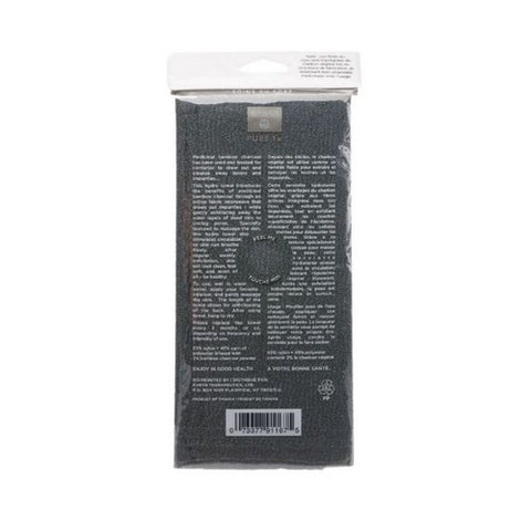 Earth Therapeutics, Pure Fx Puryifying Exfoliating Hydro Towel Black, 1 Each