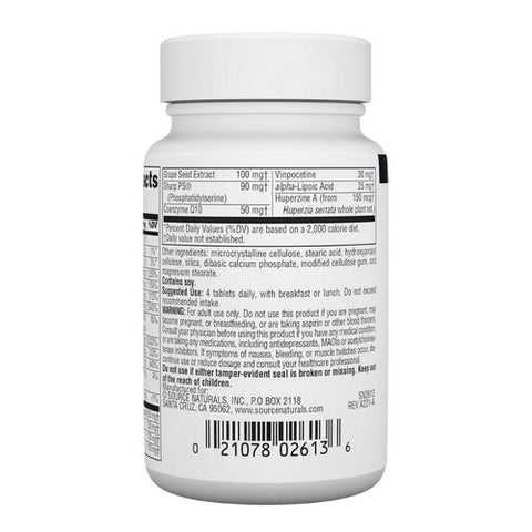 Source Naturals, Brain Charge, 30 Tabs