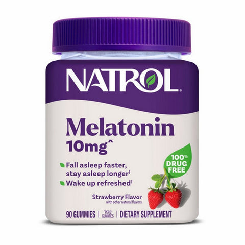 Natrol, Melatonin Strawberry, 10 Mg, 90 Count