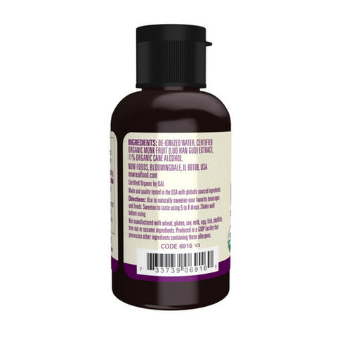 Now Foods, Organic Monk Fruit Zero Calorie Sweetener, 2 Oz