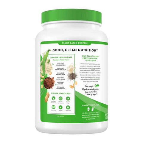 Orgain, Organic Plant Based Protein Powder, Chocolate Peanut Butter 2.03lb
