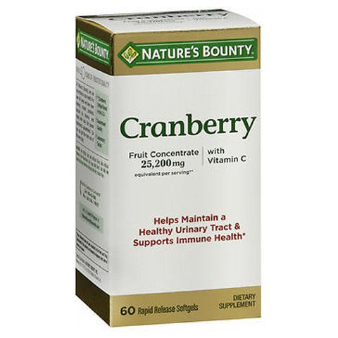 Nature's Bounty, Triple Strength Natural Cranberry, 24 X 60 Softgels