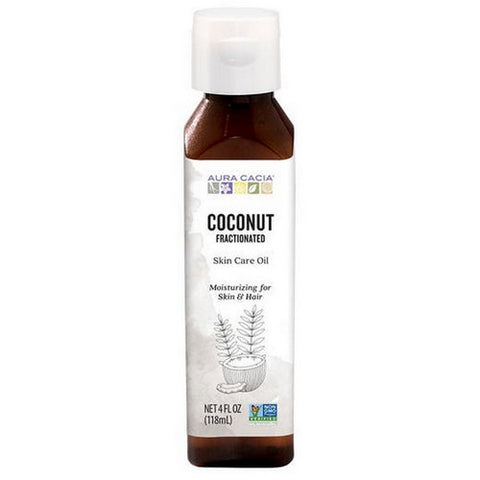 Aura Cacia, Coconut Fractionated Skin Care Oil, 4Oz
