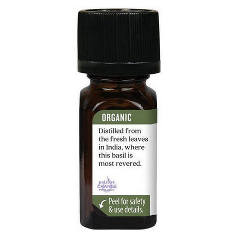 Aura Cacia, Organic Essential Oil, Holy Basil .25Oz
