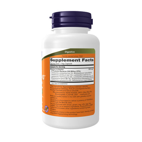 Now Foods, Probiotic-10, 100 Billion, 60 Vegcaps