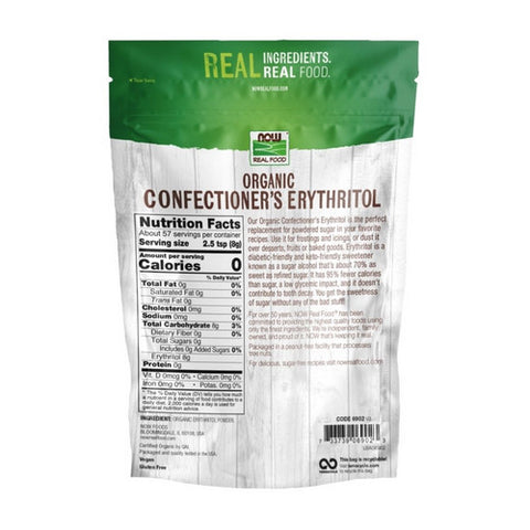 Now Foods, Organic Confectioner's Erythritol, 1 lb
