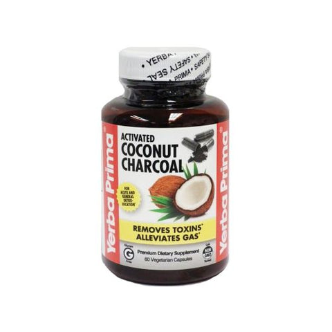 Yerba Prima, Activated Coconut Charcoal, 60 Caps