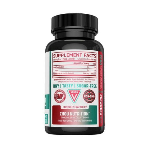 Zhou Nutrition, Methyl B12 5000, 60 Lozenges