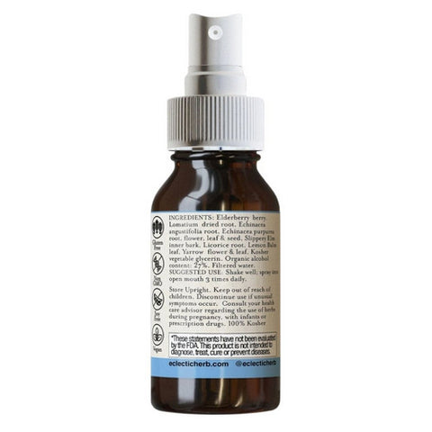 Eclectic Herb, Lomatium Elderberry Spray, 1 Oz