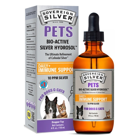 Bio-Active Silver Hydrosol for Pets 4 Oz by Sovereign Silver