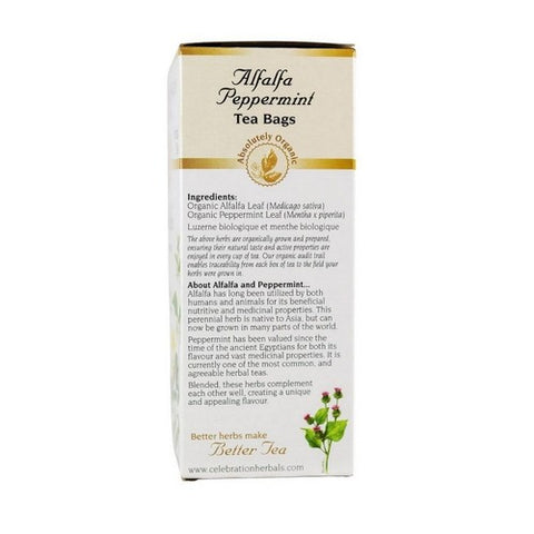 Celebration Herbals, Organic Alfalfa Peppermint Tea, 24 Bags