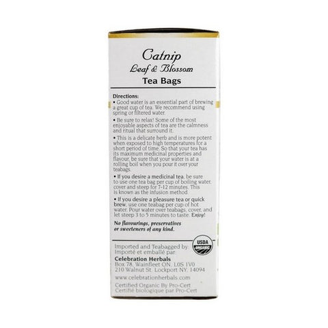 Celebration Herbals, Organic Catnip Leaf & Blossom Tea, 24 Bags