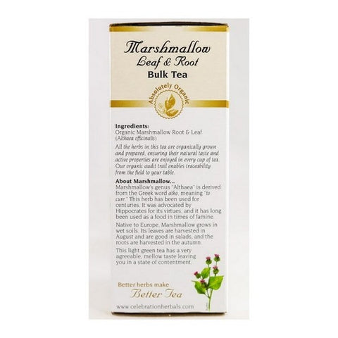 Celebration Herbals, Organic Marshmallow Leaf And Root Tea, 40 grams