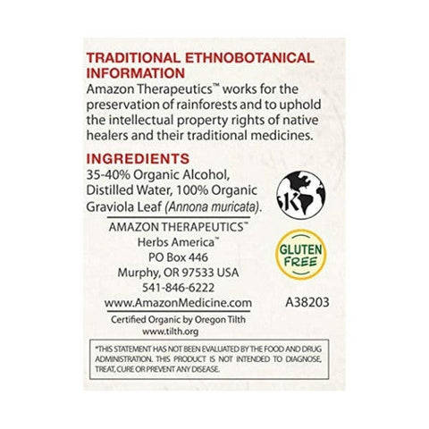 Amazon Therapeutic Laboratories, Organic Graviola Healthy Function, 4 Oz Amazon Therapeutic Laboratories