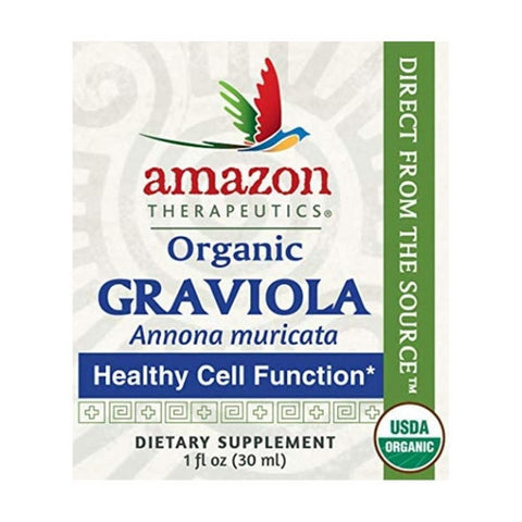 Amazon Therapeutic Laboratories, Organic Graviola Liquid Extract, 4 Oz