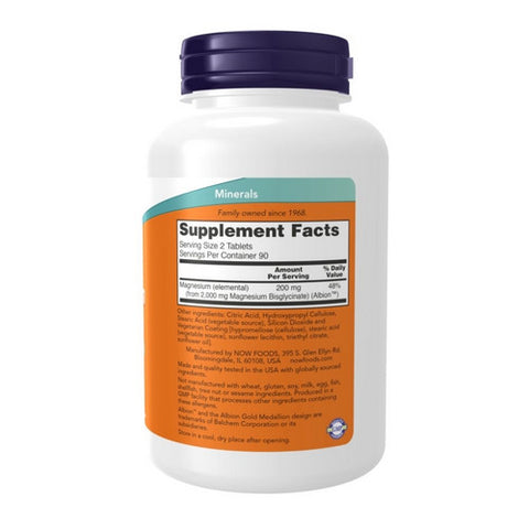 Now Foods, Magnesium Glycinate, 180 Tabs
