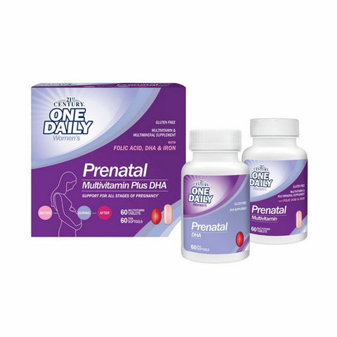 21st Century, Prenatal Multivitamin/Mineral + DHA, 120 Tabs