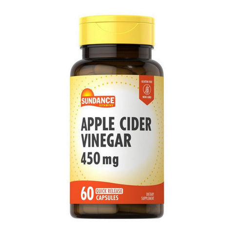 Sundance, Apple Cider Vinegar Quick Release Capsules, 450 mg, 60 Caps
